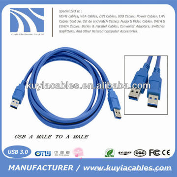 HIGH SPEED Blue AM TO AM Männlich zu Stecker 3.0 USB Daten CABLE 1.8m 6ft